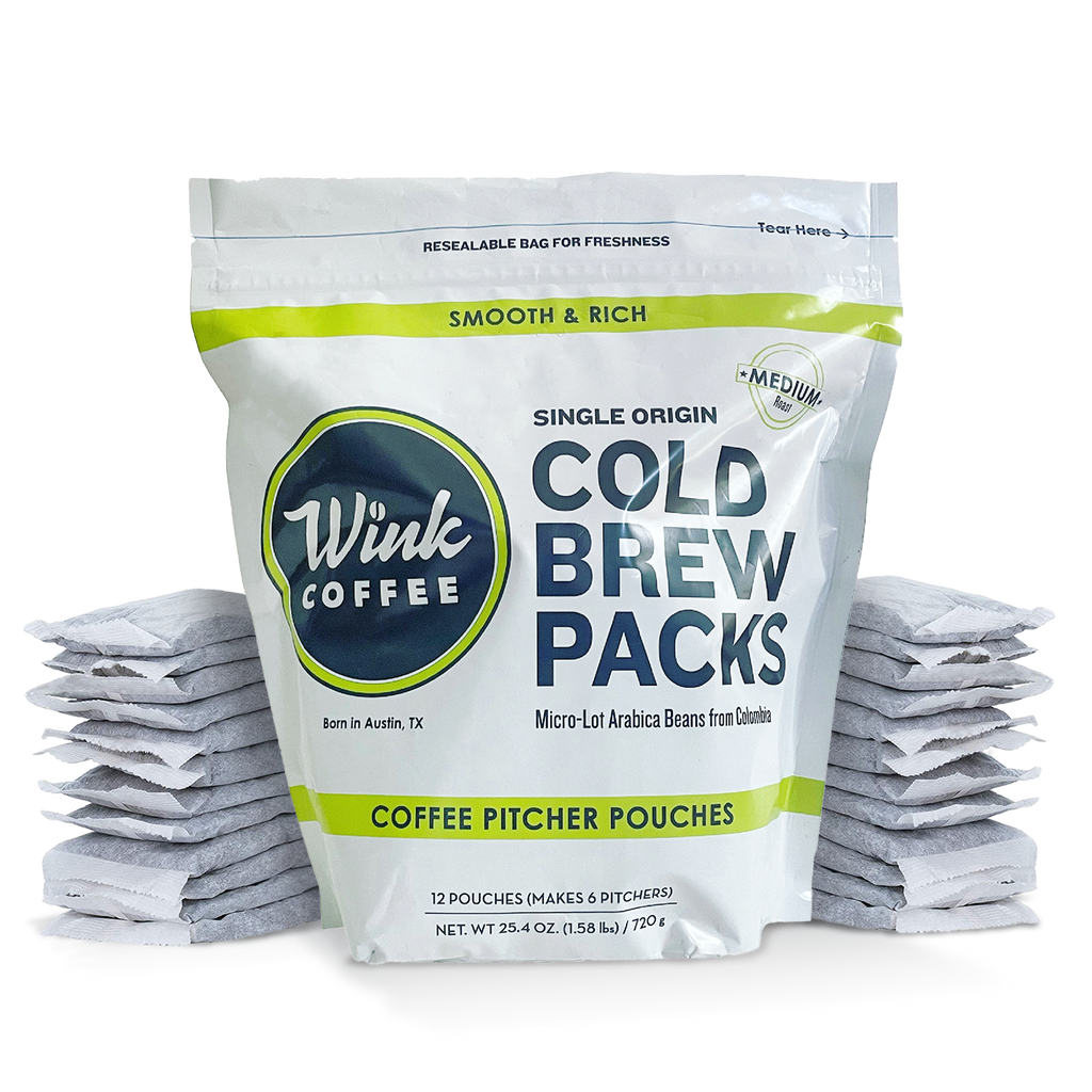 Cold Brew Coffee, Starter Kit - Pitcher + Cold Brew Coffee 1 Pitcher + 1 Bag (2 Filter Packs)
