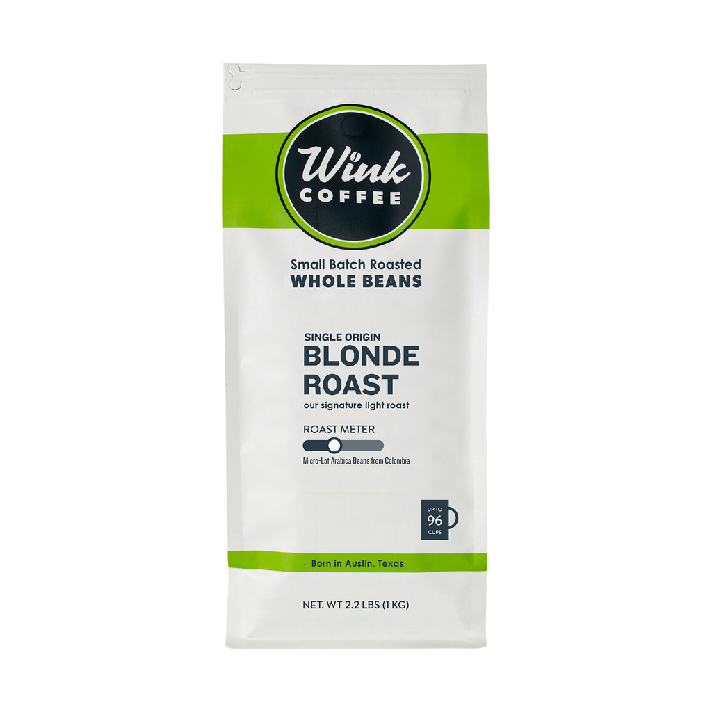 Blonde Roast Colombian Whole Bean Coffee Wink Coffee